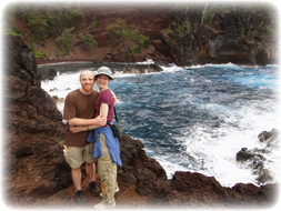 Red Sand Beach in Hana